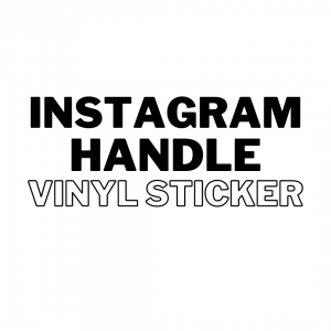 Instagram Handle Vinyl Sticker Gold Coast